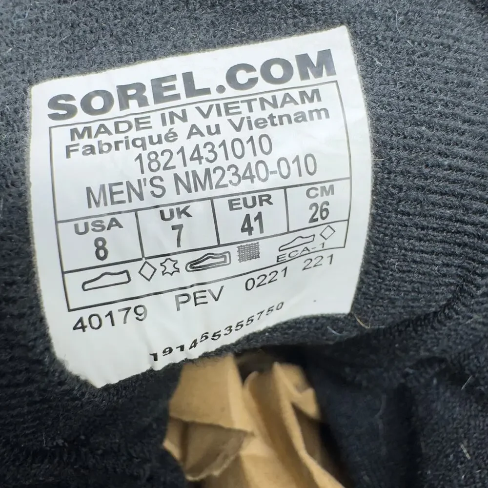Sorel Cheyanne II Short Nylon Boot - Men's Black/Black US Size 8